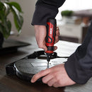 Rechargeable 4V Cordless Screwdriver with Circuit Sensor Technology, Includes 9pcs Bit