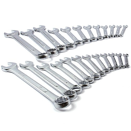 24-Piece All-Purpose Master Combination Wrench Set with Roll-up Pouch
