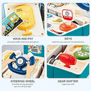 Kids Play Vehicle with Sound and Light, Educational Bus Driving Toy Gift for Toddlers