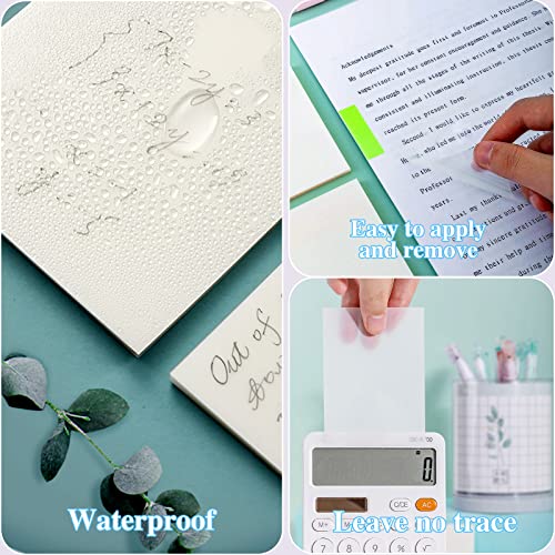 Transparent Sticky Notes - 500Pcs Clear Sticky Note for Books Annotation, Planner, Bible A