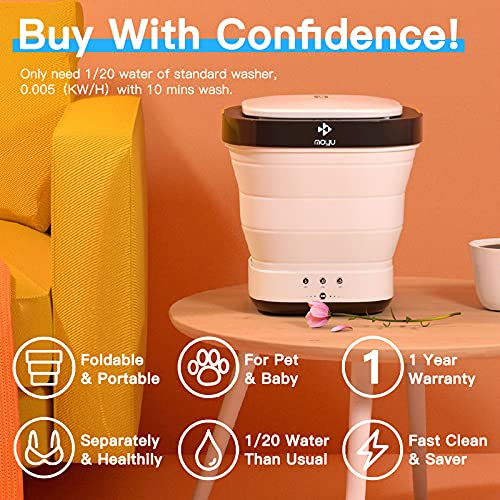 Foldable Mini Small Portable Washer Washing Machine with Drain Basket