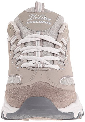 womens D'LITES ME TIME WIDE Memory Foam Lace-up Sneaker,Taupe,9.5 W US