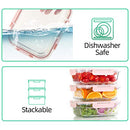 [10 Pack] Glass Meal Prep Containers, Food Storage Containers with Lids Airtight