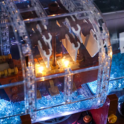 Led Lighting Kit for Ship in a Bottle - Compatible with Lego Building Blocks Model