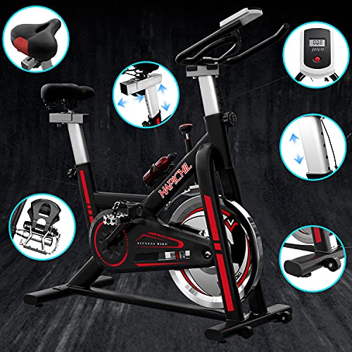 Exercise Bike for Cardio Training, Stationary Bikes, 35 lbs Heavy Flywheel Bicycle for Home Gym