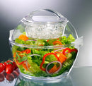 Prodyne Iced Go Salad Bowl, 5.5 Qt, Clear