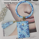 Keychain Bracelet, Doormoon Tassel Key Chain Wristlet Ring Circle Bangle