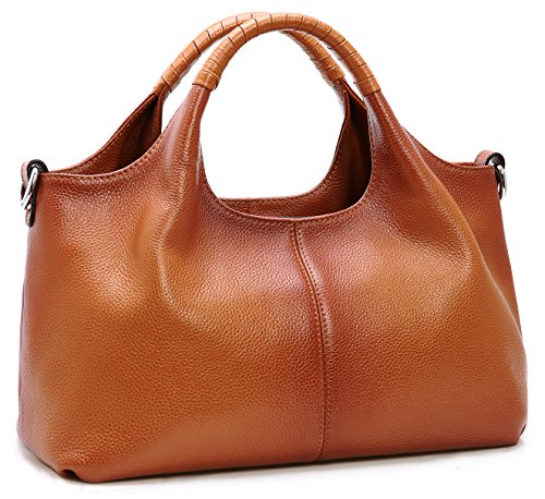 Genuine Leather Purses and Handbags for Women Shoulder Bag Top Handle Satchel 