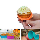 Silicone Cupcake Muffin Baking Cups Liners 30 Pack Reusable Non-Stick Cake Molds Sets