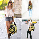 Women Fashion Backpack Purse Multi Pockets Original Print Daypack Casual Sling Bag