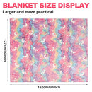 Glow in The Dark Blanket Unicorns Gifts for Girls,Valentines Day Gifts for Kids,Girl Toys