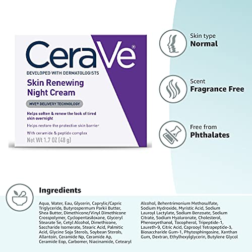 Skin Renewing Night Cream Moisturizer for Face