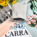 Calary 100pcs Double Canvas Drawstring Bag Cotton Pouch Gift Sachet Bags