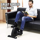 Mini Exercise Bike, Under Desk Bike Pedal Exerciser Foot Cycle Arm & Leg Peddler Exerciser Machine