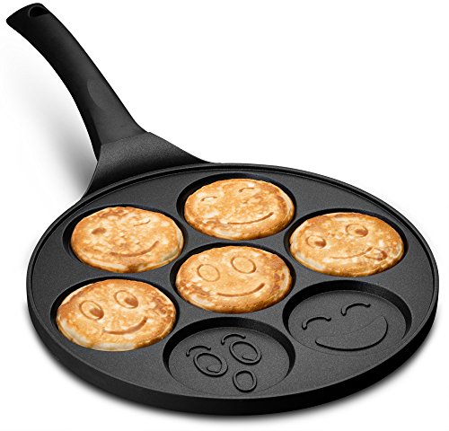 Gourmia GPA9540 Emoji Smiley Face Pancake Pan