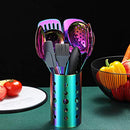 Rainbow Kitchen Utensils Set,13 Pieces Stainless Steel Cooking Utensils Set