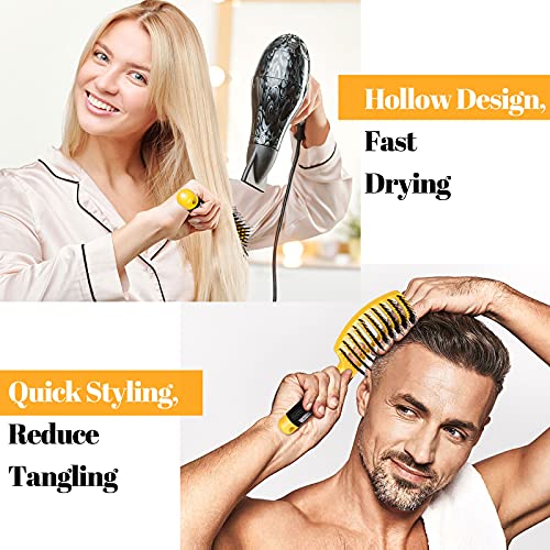 Detangling Brush 2 Pack, Boar Bristle Hair Brush Wet or Dry Hair