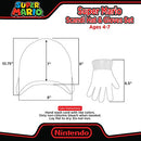 Nintendo Boys' Winter Hat and Kids Gloves Set, Super Mario Beanie for Ages 4-7, Blue/Red Design