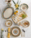 16 Piece Stoneware Dinnerware Set, Service for 4