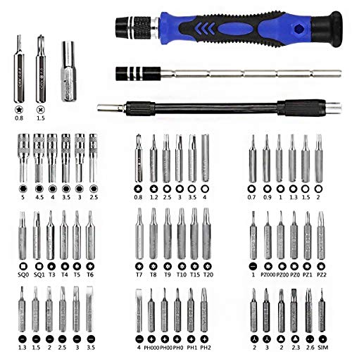 XOOL 80 in 1 Precision Screwdriver Set with Magnetic Driver Kit for Computer,