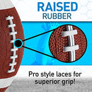 Grip-Rite 100 - Kids Junior Size Rubber Football - Youth Football - Durable Outdoor
