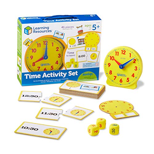 Time Activity Set,  School Preparation Toys, Analog Clock, 41 Pieces, Ages 5+