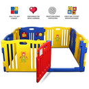 Kidzone Interactive Baby Playpen 8 Panel Safety Gate Children Play Center Home