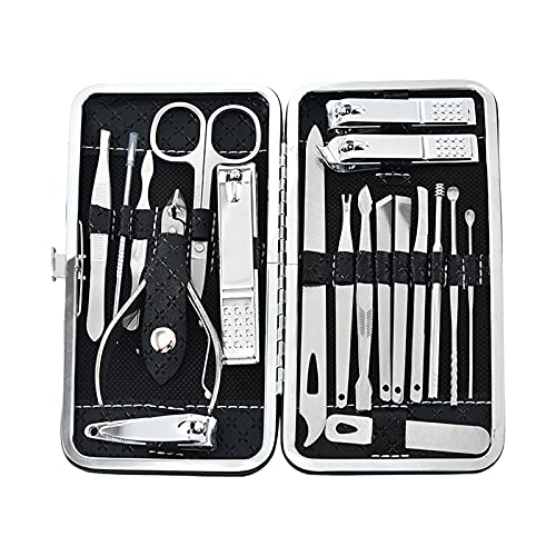 19-Piece Set Nail Clippers Set Manicure Set-Stainless Steel