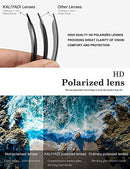Polarized Sunglasses Matte Finish Color Mirror Lens 100% UV Blocking (3 Pack)