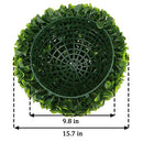 2 PCS 15.7 inch 3 Layers Artificial Plant Topiary Ball Faux Boxwood Decorative Balls