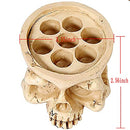 Tattoo Ink Cup Holder,7 Holes Hard Skull Resin Tattoo Ink Cap Cup Holder Stand