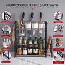 Spice Rack Organizer for Countertop, DUSASA 2-Tier Seasoning Organizer