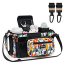 Universal Baby Stroller Organizer, Stroller Caddy with Heightened Insulated Cup Holders