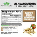 Organic Ashwagandha 2,100 mg - 100 Vegan Capsules Pure Organic Ashwagandha Powder