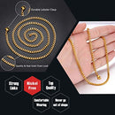 Stainless Steel Necklace Men Fashion Cuban Curb Link Chain Necklace Golden