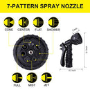 Metal Water Hose 100 ft - Stainless Steel Water Hose with 2 Nozzles, Lightweight,