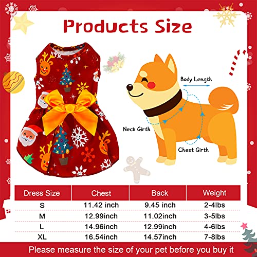 6 Pieces Holiday Dog Dress Cute Halloween Pet Dresses Skirts Christmas Doggie