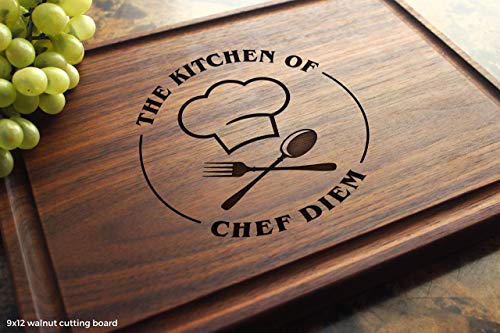Personalized Engraved Chef Cutting Board - Housewarming or Birthday Gift. 501