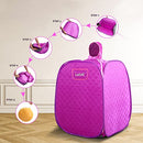 Portable Steam Sauna, Foldable Sauna Spa for Home with Remote Control and Folding Chair