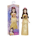 Disney Princess Royal Shimmer Belle Doll, Fashion Doll with Skirt and Accessories, Toy for Kids Ages 3 and Up , Yellow