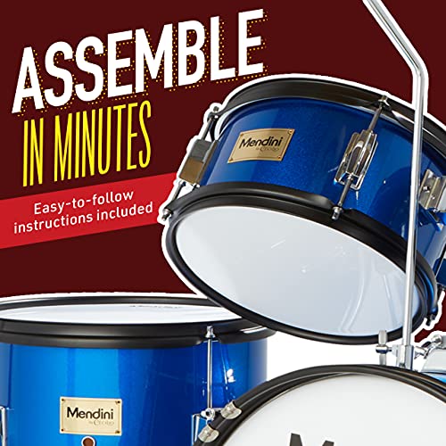 Starter Drums Kit with Bass, Toms, Snare, Cymbal, Hi-Hat, Drumsticks & Seat