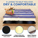 Extra Large Picnic & Outdoor Blanket Dual Layers for Outdoor Water-Resistant
