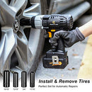 20V Cordless Impact Wrench with 1/2” Chuck, Strong Motor Max Torque 450N.m,