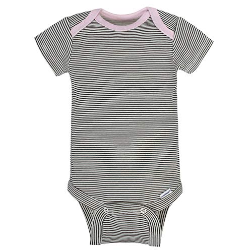 Gerber Baby 8-Pack Short Sleeve Onesies Bodysuits, Bunny, 3-6 Months