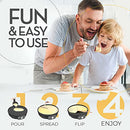 Crepe Maker Machine (Lifetime Warranty), Pancake Griddle – Nonstick 12”