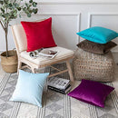 Pack of 2 Velvet Decorative Throw Pillow Covers Soft Solid Square Cushion Case