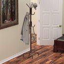 SimpleHouseware Standing Coat and Hat Hanger Organizer Rack, Bronze