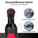 Cordless Electric Ratchet Wrench, 3/8" 50N.m (37 Ft-lbs) 12V Power Ratchet Wrench