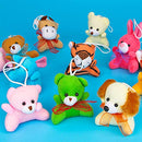 30 Pack Mini Plush Animals Toys Set, Aitbay Cute Small Stuffed Animal Keychain Set