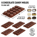 Cute Silicone Molds - 6pk Food Grade + Bonus 5 Recipes Ebook - Non-Stick
